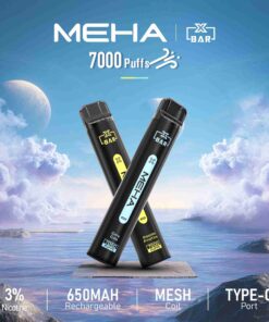 MEHA魅嗨7000口小黑條一次性電子煙 Xbar抛棄式 台灣現貨